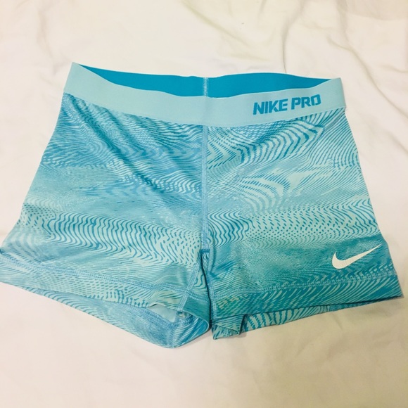 Nike Pants - Nike Dri-Fit Pro size M blue workout fitted shorts